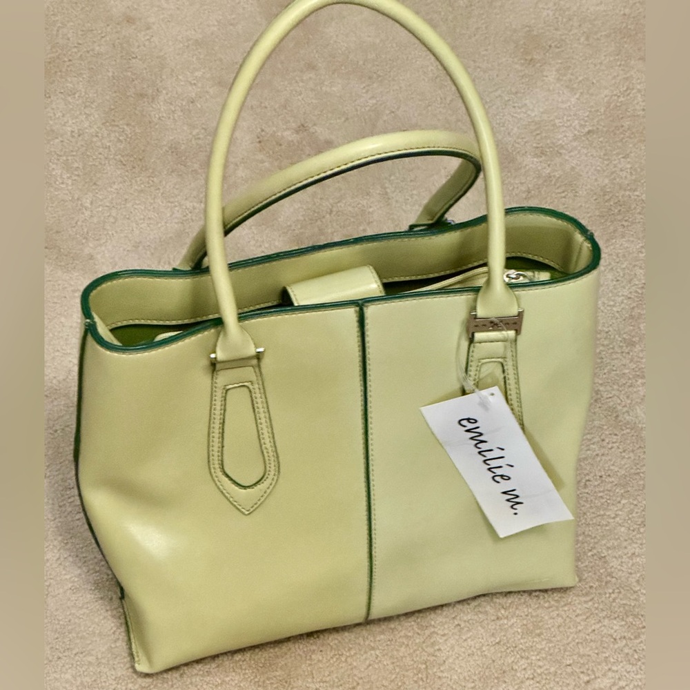 Emilie M. Lime Green Purse